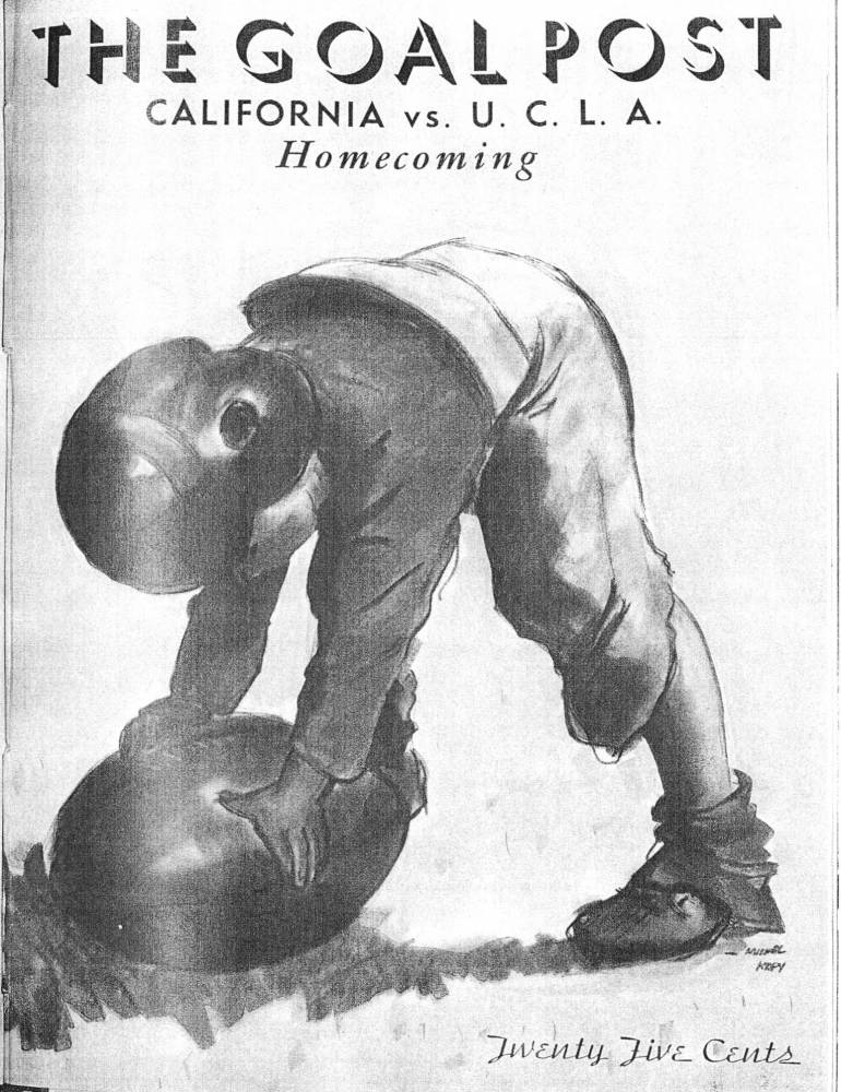 1937 Goal Post UCLA vs. Cal cover