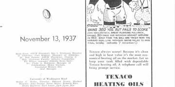 1937 Football Programs
