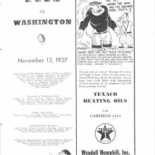 1937 Goal Post UCLA vs. UW title page