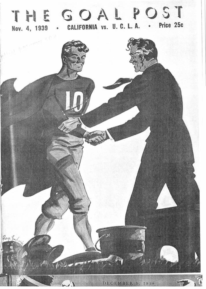 1939 Goal Post UCLA vs. Cal cover