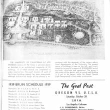 1939 Goal Post UCLA vs. Oregon UCLA blueprint sketch