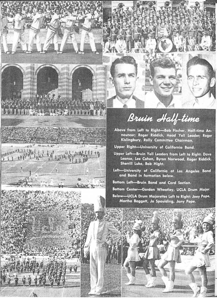 1947 Goal Post UCLA vs. Cal Bruin Halftime page