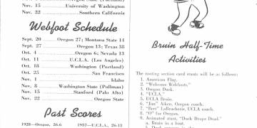 1947 UCLA vs. Oregon Football Program