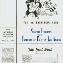 1948 Goal Post UCLA vs. Stanford Inside Cover