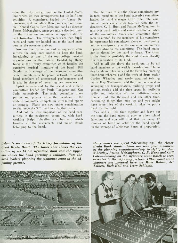 1948 Goal Post UCLA vs. Stanford Band Page 2