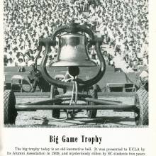 1951 Pigskin Review UCLA at USC Victory Bell