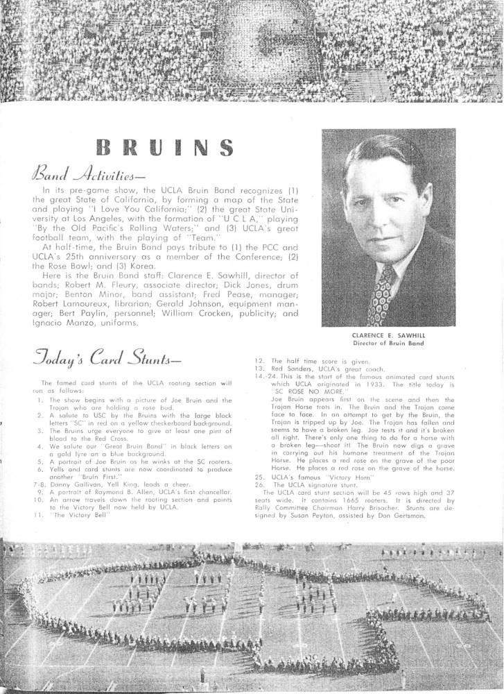 1952 Goal Post UCLA at USC page 50