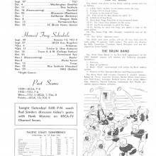 1952 Goal Post UCLA vs. TCU Band page