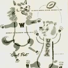 1953 Goal Post UCLA vs. Washington Inside Cover