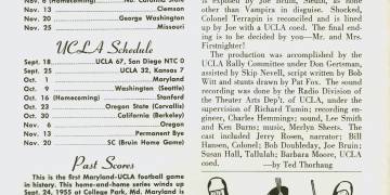 1954 Football Programs