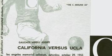 1955 UCLA vs. Cal Football Program