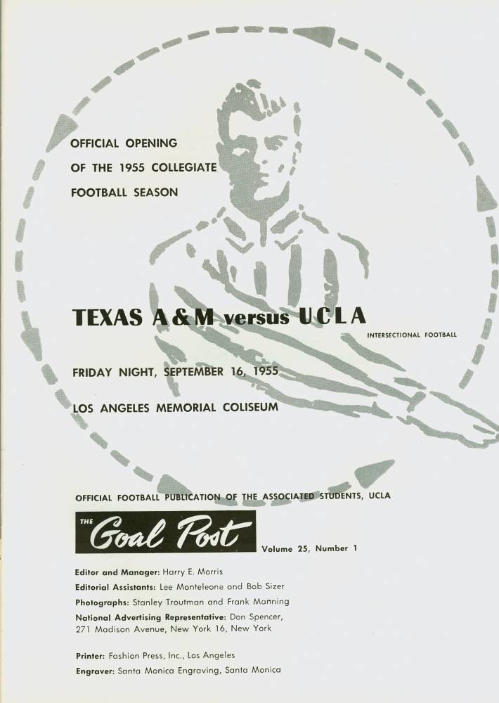 1955 Goal Post Inside Cover