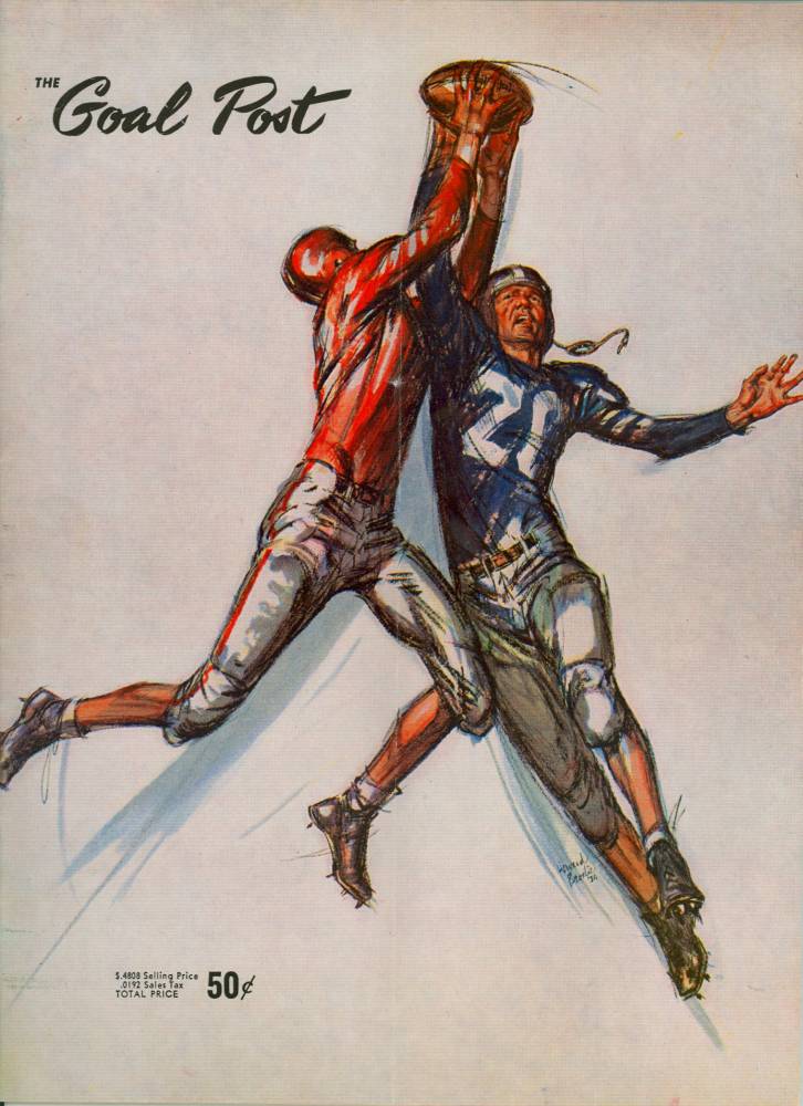 1957 Goal Post UCLA vs. Cal All UC Weekend Cover