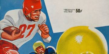 1957 Goal Post UCLA vs. Illinois 9/27