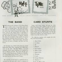 1958 Goal Post UCLA vs. Pitt Band Page 