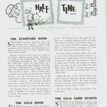 1958 Goal Post UCLA vs. Stanford Band Page 1