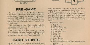1960 UCLA vs. Air Force Football Program