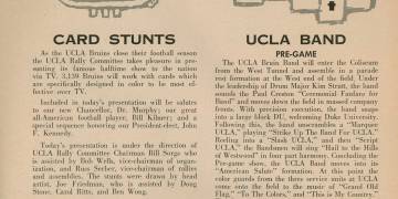 1960 UCLA vs. Duke Football Program