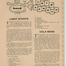 1960 Goal Post UCLA vs. NC State Band Page 1