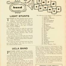 1960 Goal Post UCLA vs. Pittsburgh Band Page