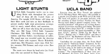 1960 UCLA vs. Stanford Football Program