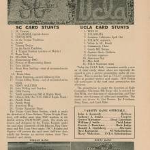 1960 Goal Post UCLA vs. USC Band Page 2