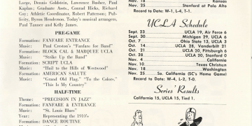 1961 UCLA vs. Cal Football Program