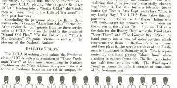 1962 UCLA vs. Stanford Football Program