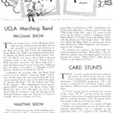 1962 Goal Post UCLA vs. Syracuse Band Page