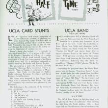 1962 Goal Post UCLA vs. USC Band Page
