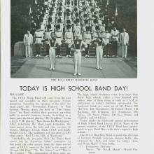 1963 Goal Post UCLA vs. UW Band Page