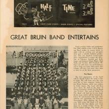 1965 Goal Post UCLA vs. Syracuse Band Page 1x