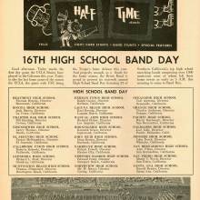 1965 Goal Post UCLA vs. UW Band Page 1