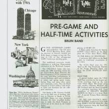 1966 Goal Post UCLA vs. USC Band Page