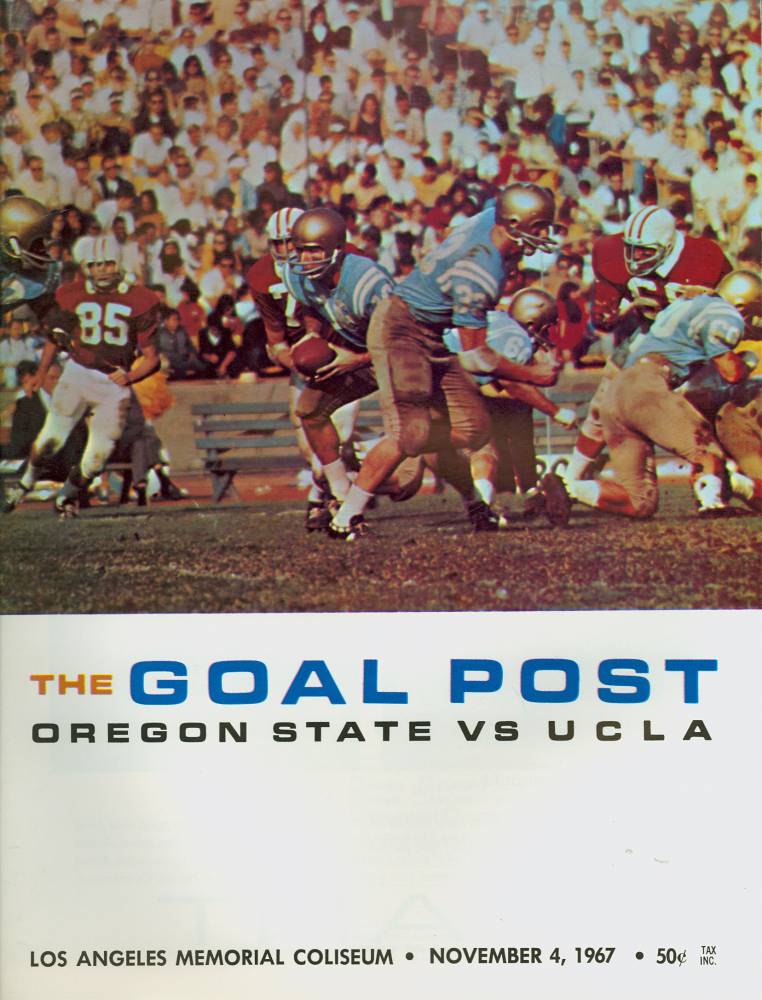 1967 Goal Post UCLA vs. Oregon State Cover