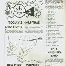 1968 Goal Post UCLA vs. Stanford Band Page 1