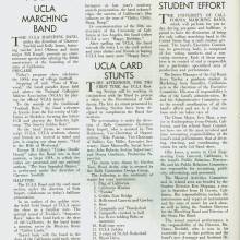 1969 Goal Post UCLA vs. Cal Band Page