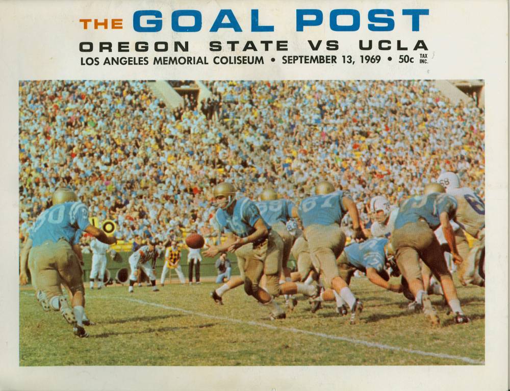 1969 Goal Post UCLA vs. Oregon State Cover