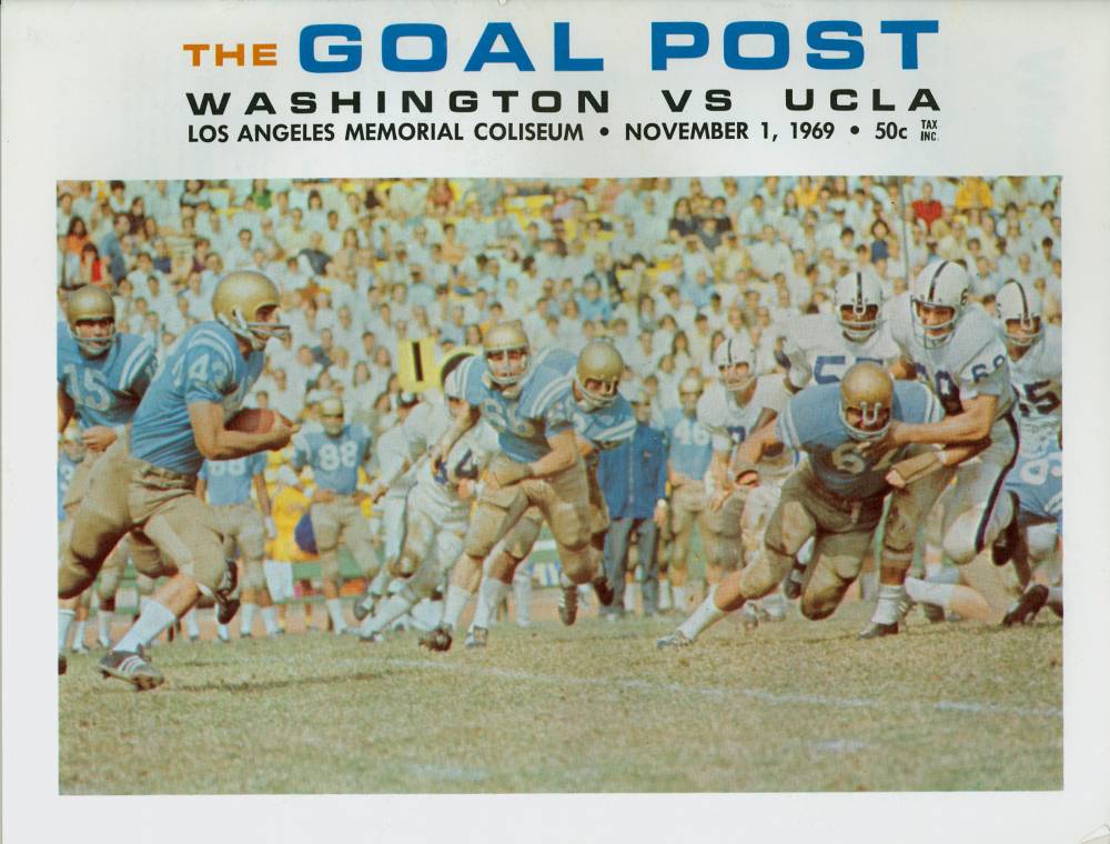 1969 Goal Post UCLA vs. UW Cover