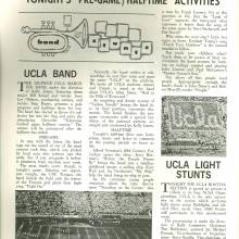 1970 Goal Post UCLA vs. USC Band Page 1