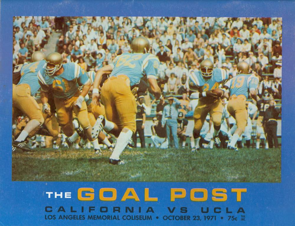 1971 Goal Post UCLA vs. Cal Cover