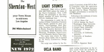 1971 UCLA vs. Cal Football Program