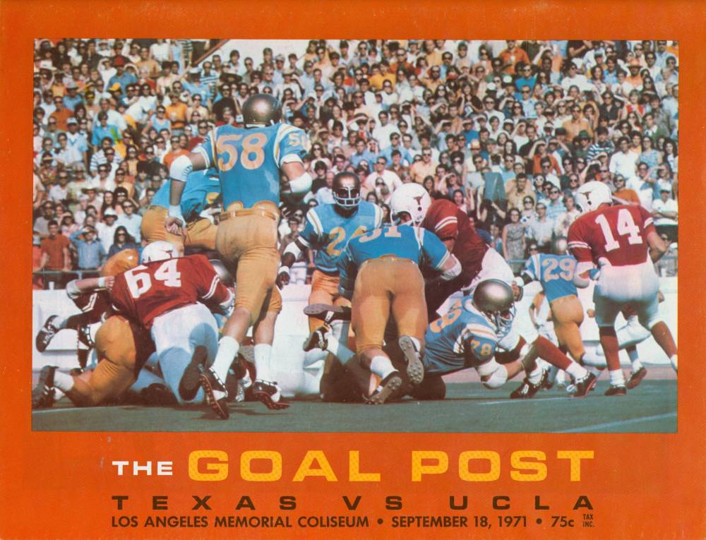 1971 Goal Post UCLA vs. Texas Cover Page