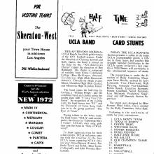 1971 Goal Post UCLA vs. Texas Band Page 1