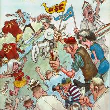 1971 Pigskin Review UCLA at USC Cover