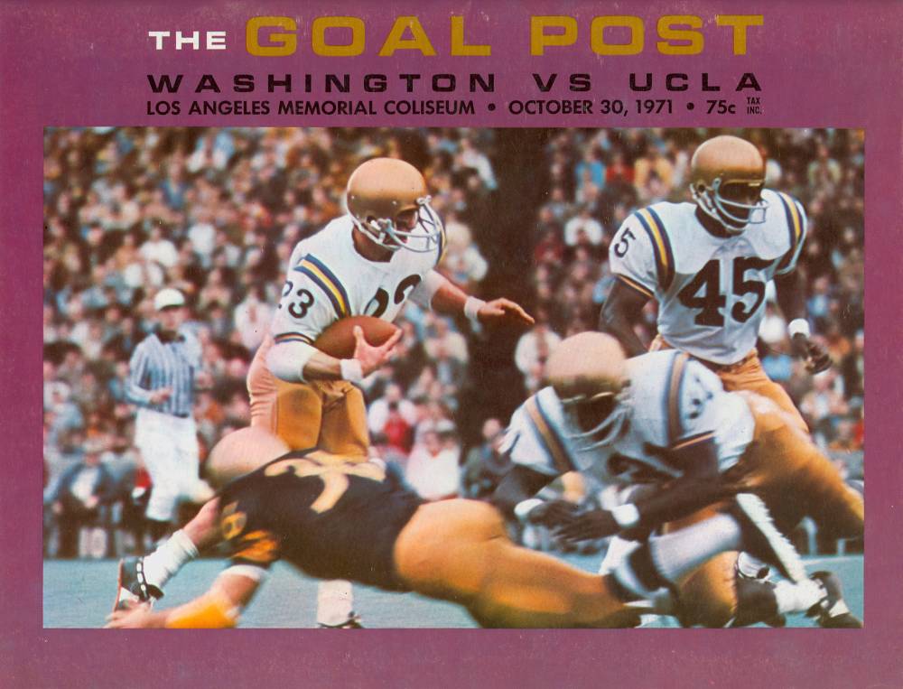 1971 Goal Post UCLA vs. UW Cover