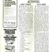 1972 Goal Post UCLA vs. Michigan Band Page 1