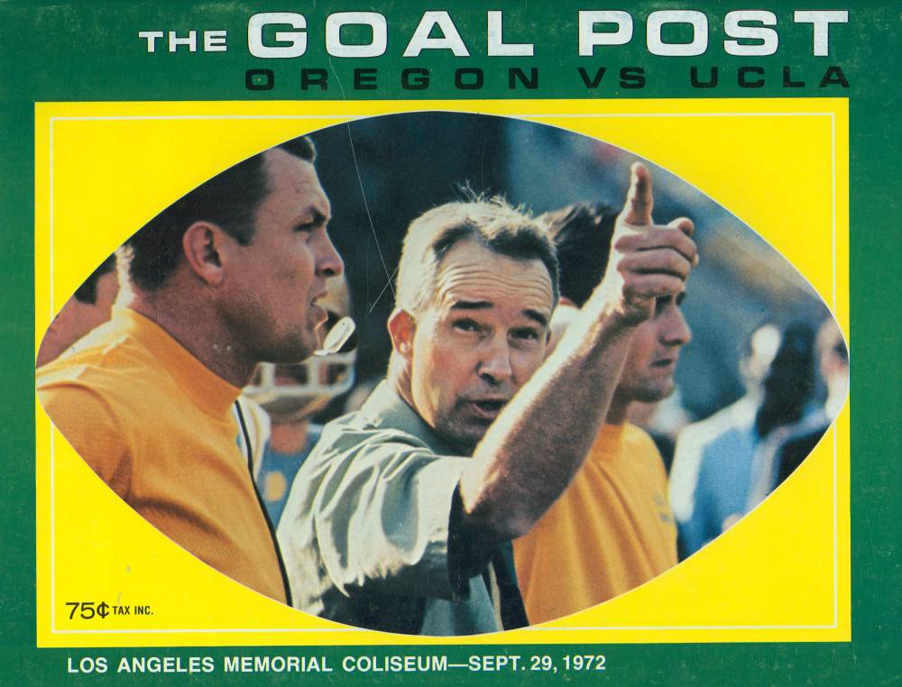 1972 Goal Post UCLA vs. Oregon Cover