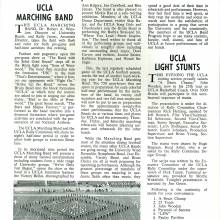 1972 Goal Post UCLA vs. USC Band Page 1