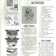 1972 Goal Post UCLA vs. WSU Band Page 1
